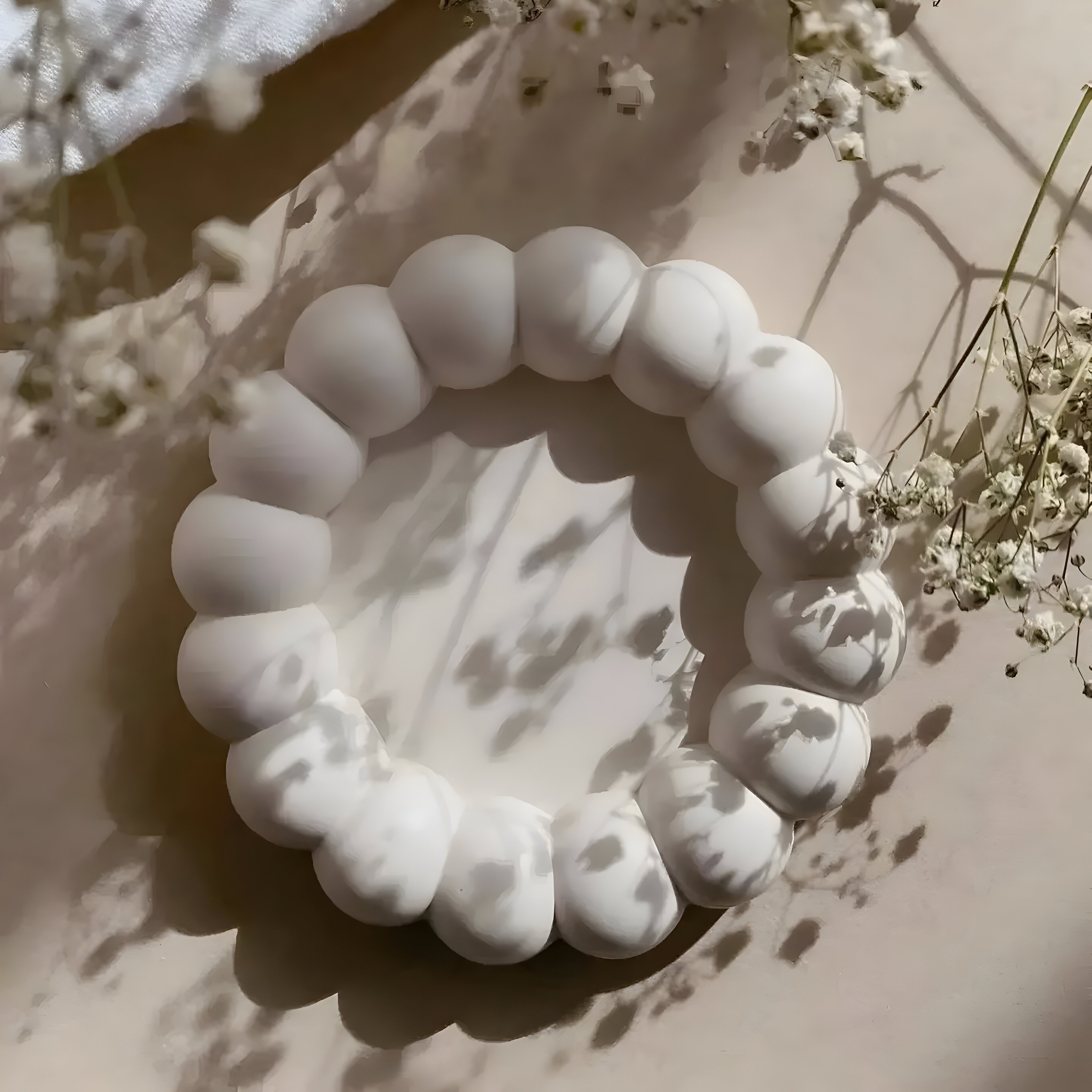 Boncuk Formlu Dekoratif Tabak